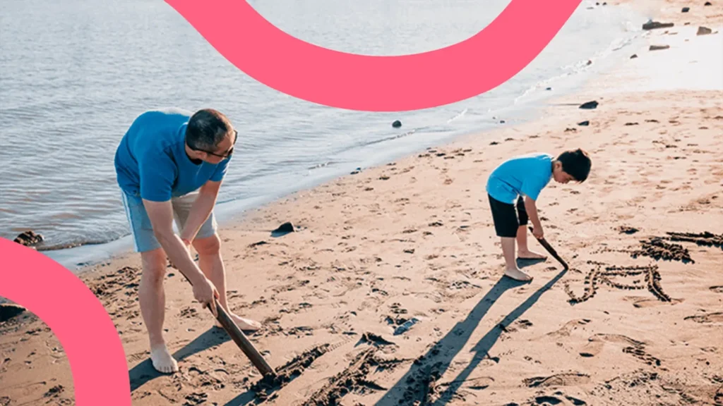 Juegos en la playa con los niños