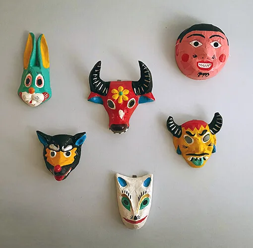 Ejemplos de mascaras caseras con papel mache
