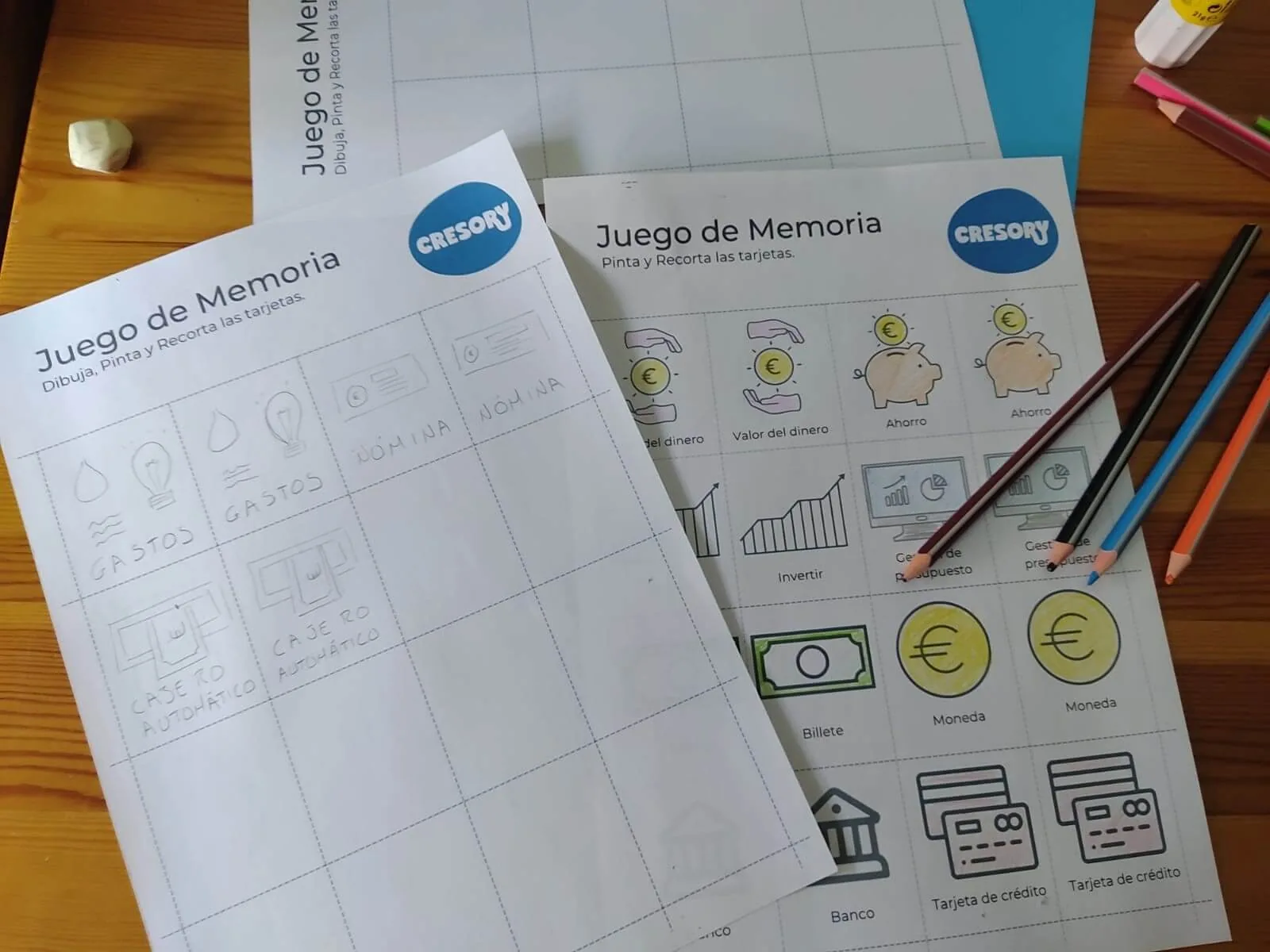 Plantilla, ejemplo de dibujos para crear el juego